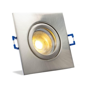 IP44 LED Inbouwspot Amara nikkel/mat vierkant
