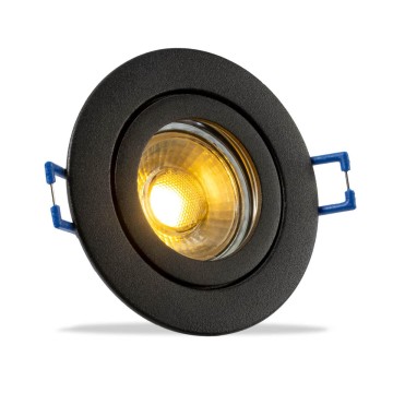 IP44 LED Inbouwspot Sadie zwart rond