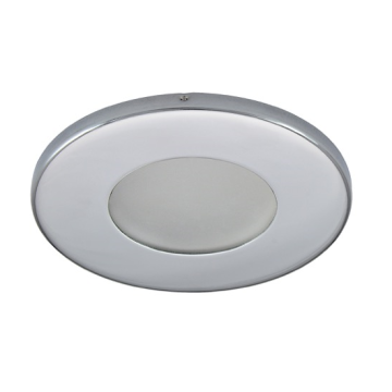 IP44 LED inbouwspot chrome/glimmend rond