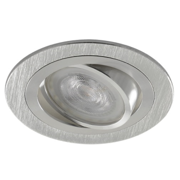IP20 LED inbouwspot chrome/glimmend rond