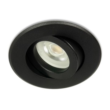 IP20 LED Midi inbouwspot zwart rond