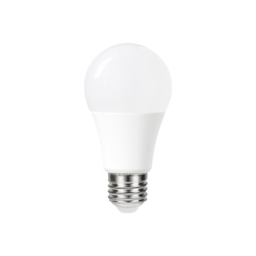 Schemersensor - Standaard bol - E27 - 8.5W - Extra Warm Wit - 2700K - Opaal