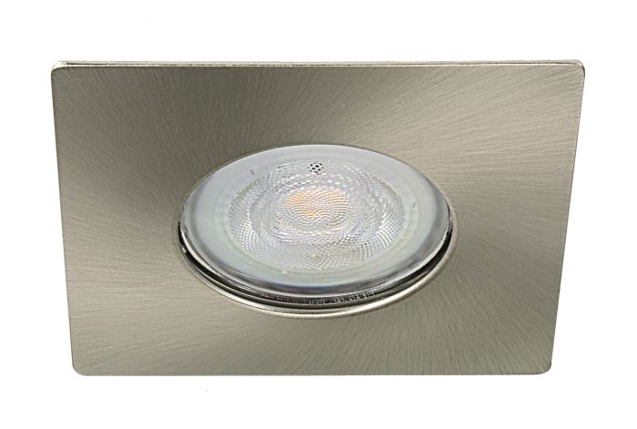 IP65 GU10 armatuur Evofire vierkant Nikkel IP65 GU10 armatuur Evofire vierkant Nikkel