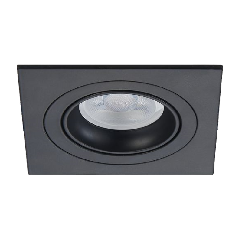 Dimtone inbouwspot Petrus -Vierkant Zwart -Philips Warm Glow -Dimbaar -4.9W -Philips LED Dimtone inbouwspot Petrus -Vierkant Zwart -Philips Warm Glow -Dimbaar -4.9W -Philips LED
