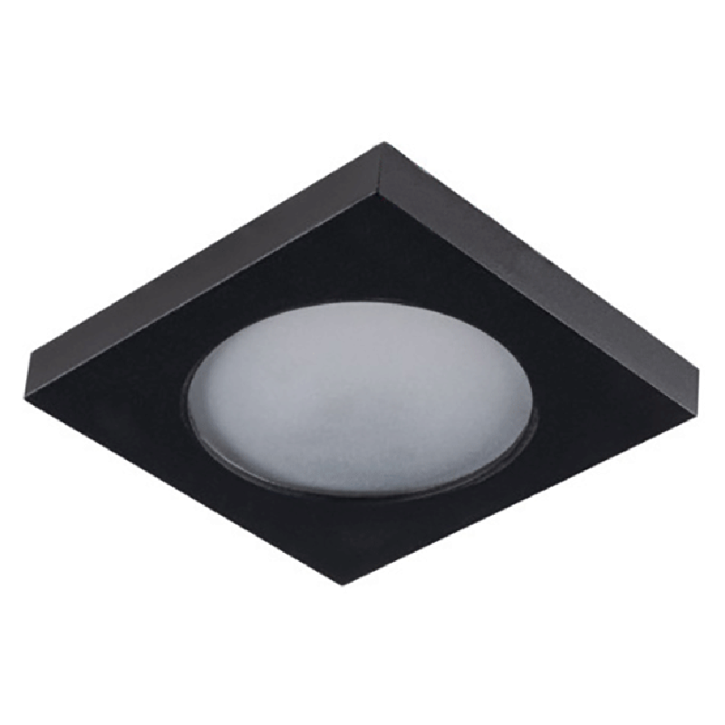 IP44 GU10 armatuur Flini Vierkant Zwart IP44 GU10 armatuur Flini Vierkant Zwart
