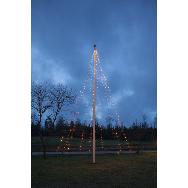 Gouden vlaggenmast verlichting 7meter - 360leds Gouden vlaggenmast verlichting 7meter - 360leds
