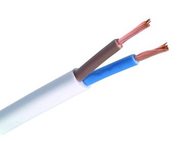 Installatiedraad 2 x 1.00 Wit | Per Meter 
