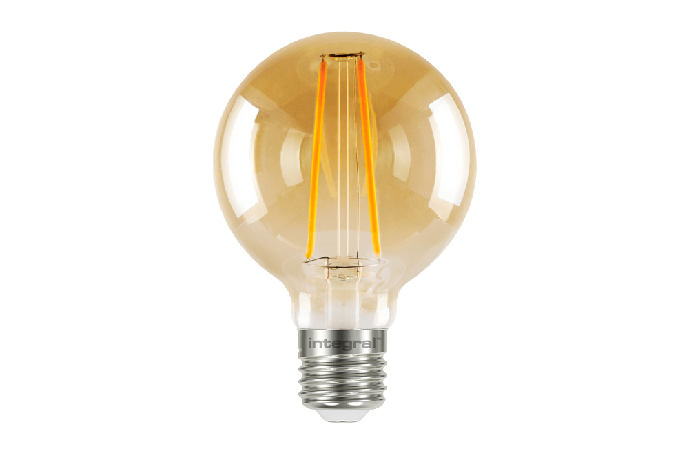 E27 Bol XL LED Lamp -Super Warm Wit (< 2200K) -2.5 Watt, vervangt 40W Halogeen -Integral