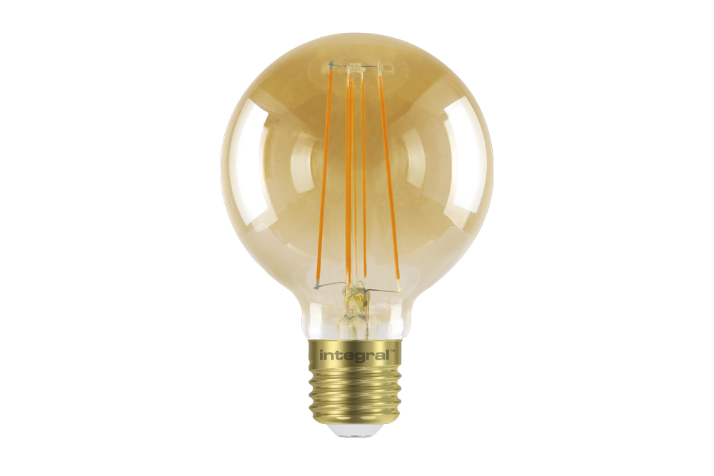 Dimbare E27 Bol XL LED Lamp -Super Warm Wit (< 2200K) -5 Watt, vervangt 40W Halogeen -Integral