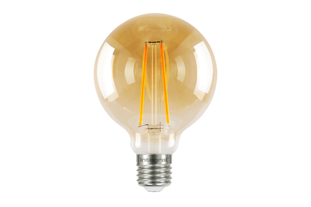 E27 Bol XL LED Lamp -Super Warm Wit (< 2200K) -2.5 Watt, vervangt 40W Halogeen -Integral