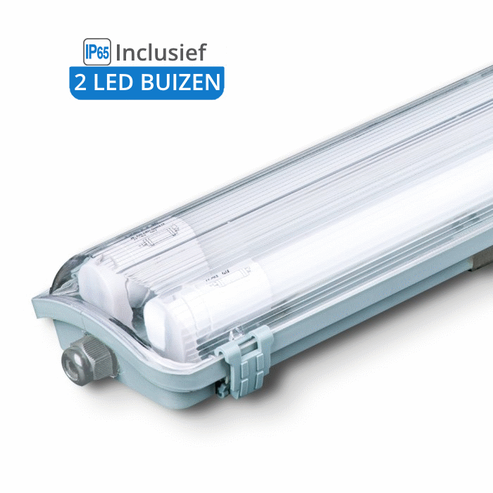 IP65 Armatuur incl.2 Led buizen |120 cm