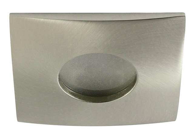 IP44 LED inbouwspot - Aina -Vierkant RVS Look -Koel Wit -Dimbaar 4.9W -Philips