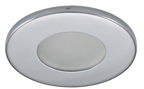 IP44 LED inbouwspot - Izabel -Rond Chrome -Extra Warm Wit -Dimbaar 4W -Philips