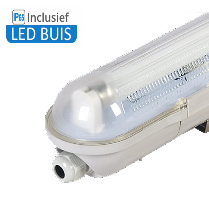  IP65 Enkel TL armatuur incl. Led buis | 60cm