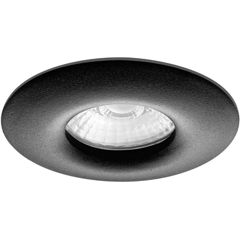 Dimtone IP65 Badkamerspot Siri -Rond Zwart -Philips Warm Glow -Dimbaar -4.9W -Philips LED Dimtone IP65 Badkamerspot Siri -Rond Zwart -Philips Warm Glow -Dimbaar -4.9W -Philips LED