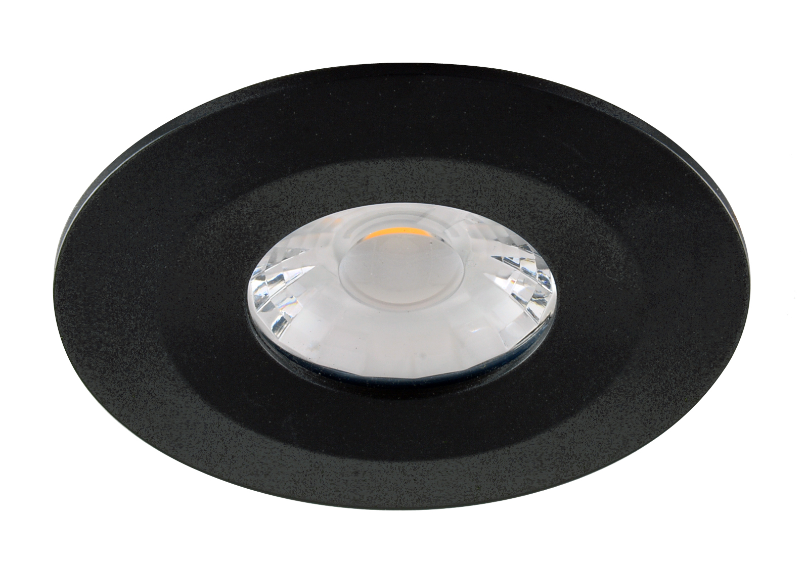 IP65 LED Inbouwspot Marleen -Rond Zwart -Warm Wit -Dimbaar 6W -Integral