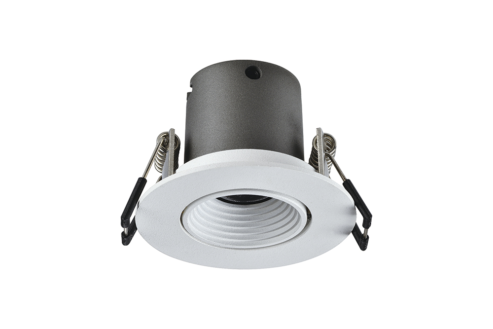 LED MINI Inbouwspot Filip -Rond Zwart -Warm Wit -Niet Dimbaar -3.3W -Integral LED