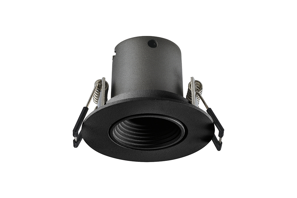 LED MIDI Inbouwspot Noah -Rond Zwart -Warm Wit -Niet Dimbaar -3.3W -Integral LED