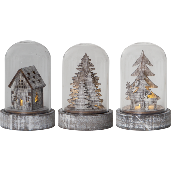 Kerst decoratie kupol - set van 3 Kerst decoratie kupol - set van 3
