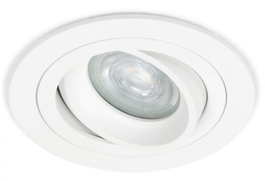 Dimtone inbouwspot Aake -Rond Wit -Philips Warm Glow -Dimbaar -4.9W -Philips LED
