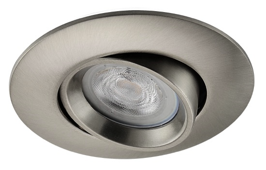 LED inbouwspot Ake -Rond RVS Look -Warm Wit -Dimbaar -5W -Philips LED LED inbouwspot Ake -Rond RVS Look -Warm Wit -Dimbaar -5W -Philips LED