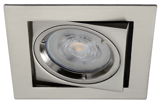 Dimtone inbouwspot Arend -Vierkant RVS Look -Philips Warm Glow -Dimbaar -4.9W -Philips LED