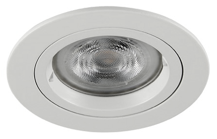 Dimtone inbouwspot Dag -Rond Wit -Philips Warm Glow -Dimbaar -4.9W -Philips LED
