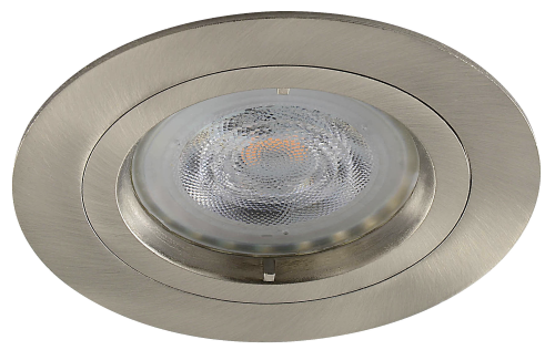 LED inbouwspot Enes -Rond RVS Look -Warm Wit -Dimbaar -5W -Philips LED