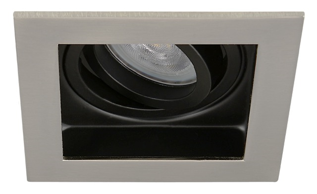 LED inbouwspot Esai -Verdiept RVS Look -Warm Wit -Dimbaar -4W -Philips LED