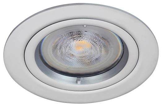 LED inbouwspot Milo -Rond Chrome -Extra Warm Wit -Dimbaar -5W -Philips LED