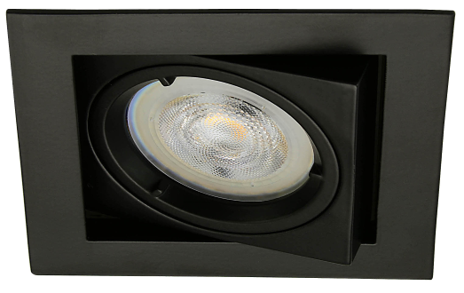LED inbouwspot Sixten -Vierkant Zwart -Koel Wit -Dimbaar -3.5W -Philips LED