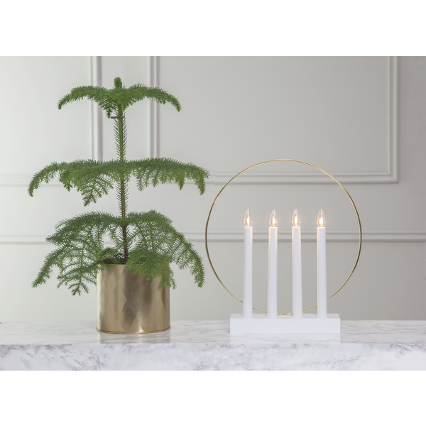 LED kandelaar Glossy Wit - 35cm LED kandelaar Glossy Wit - 35cm