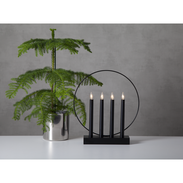 LED kandelaar Glossy Zwart - 35cm LED kandelaar Glossy Zwart - 35cm