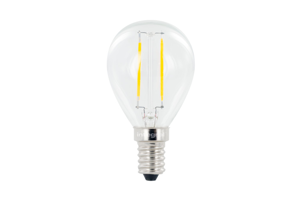 E14 Kogel LED Lamp -Extra Warm Wit (2700K) -2 Watt, vervangt 25W Halogeen -Integral E14 Kogel LED Lamp -Extra Warm Wit (2700K) -2 Watt, vervangt 25W Halogeen -Integral