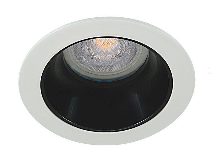 Platte inbouwspot Abbo -Verdiept Wit -Extra Warm Wit -Dimbaar -3.8W -RTM Lighting LED