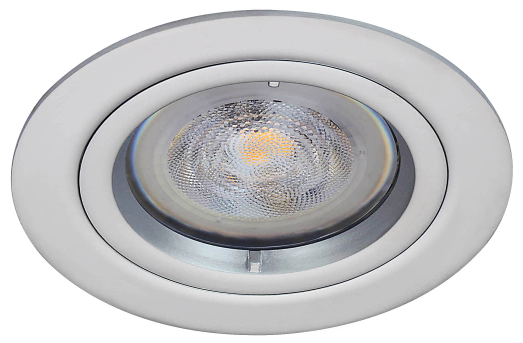 Platte inbouwspot Beka -Rond Chrome -Extra Warm Wit -Dimbaar -3.8W -RTM Lighting LED
