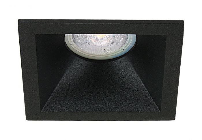 Platte inbouwspot Cenet -Verdiept Zwart -Extra Warm Wit -Dimbaar -3.8W -RTM Lighting LED