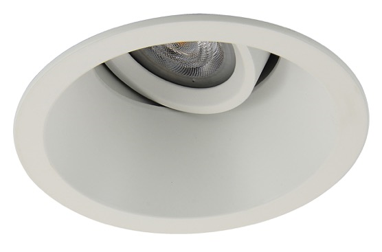 Platte inbouwspot Dagfin -Verdiept Wit -Extra Warm Wit -Dimbaar -3.8W -RTM Lighting LED