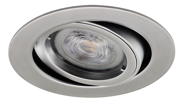 Platte inbouwspot Dillon -Rond Chrome -Extra Warm Wit -Dimbaar -3.7W -RTM Lighting LED