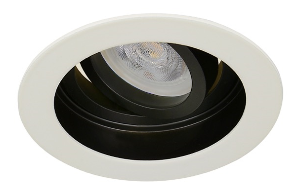 Platte inbouwspot Evald -Verdiept Wit -Extra Warm Wit -Dimbaar -3.8W -RTM Lighting LED