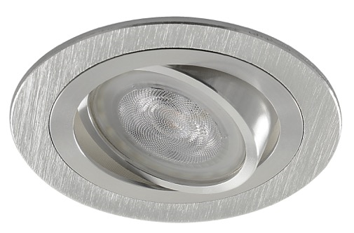 Platte inbouwspot Gylfe -Rond Chrome -Extra Warm Wit -Dimbaar -3.7W -RTM Lighting LED