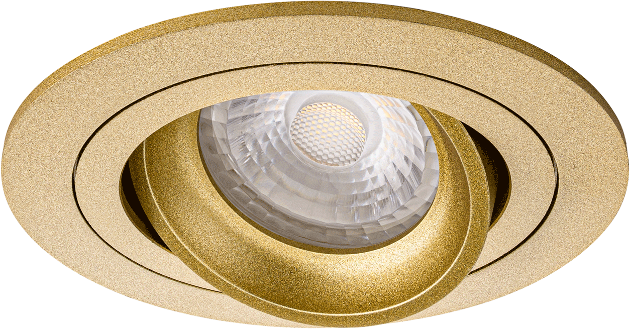 Premium Inbouwspot Aage Goud Ronde spot Warm Wit (3000K) Met Philips LED