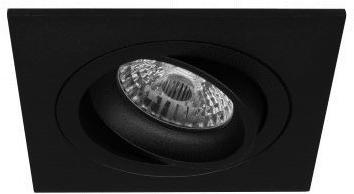 Premium Inbouwspot Bryon Zwart Vierkante spot Koel Wit (4000K) Met Philips LED