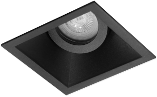 Premium Inbouwspot Ismail Zwart Verdiepte vierkante spot Extra Warm Wit (2700K) Met Philips LED