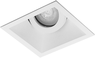 Premium Inbouwspot Sander Wit Verdiepte vierkante spot Extra Warm Wit (2700K) Met Philips LED