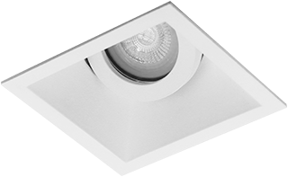 Premium Inbouwspot Ludgar Wit Verdiepte vierkante spot Koel Wit (4000K) Met Philips LED