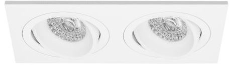 Premium Inbouwspot Warmglow Aston Wit Verdiepte dubbele spot Philips Warm Glow Met Philips LED