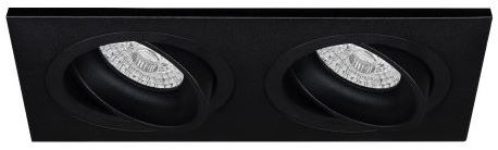 Premium Inbouwspot Warmglow Lucas Zwart Verdiepte dubbele spot Philips Warm Glow Met Philips LED