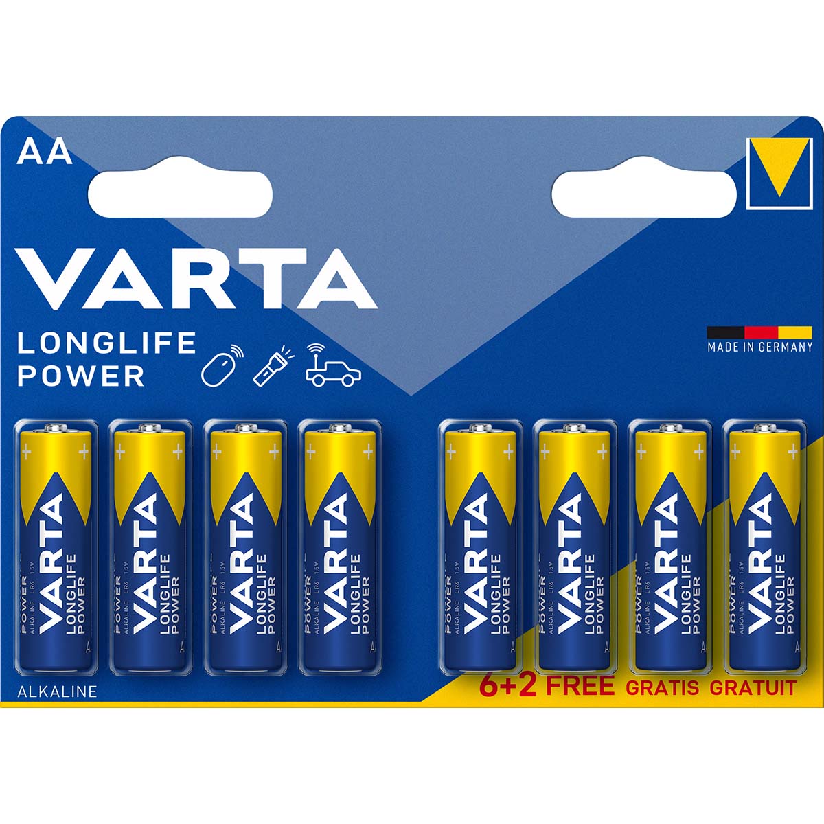 VARTA - Alkaline batterij AA - 8 pack VARTA - Alkaline batterij AA - 8 pack