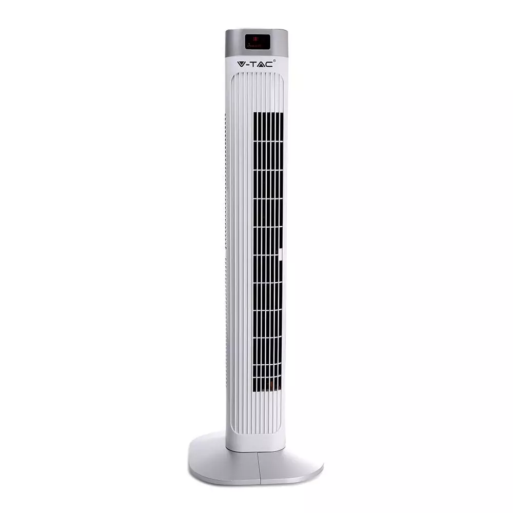 V-tac VT-5536 Torenventilator met display - 55W - Wit - 91 cm hoog